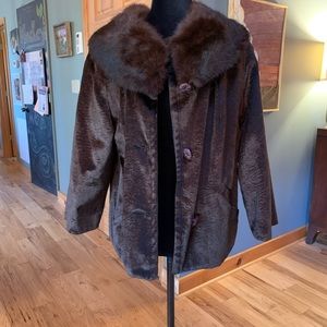 Vintage fur collar jacket Styled by Winter